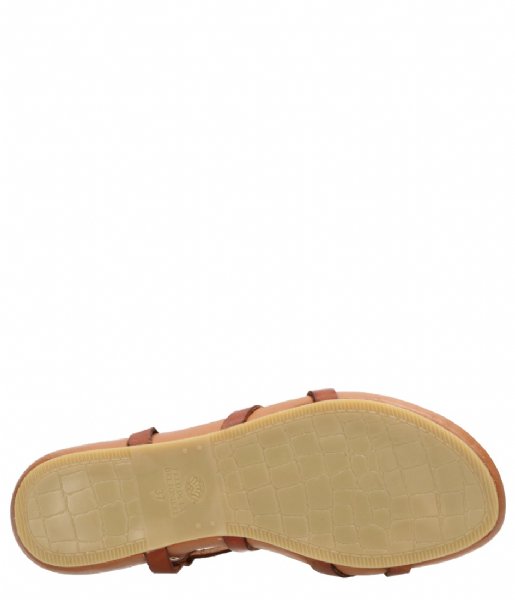 Fred de la Bretoniere  Sandal With Cork Footbed Natural Dyed Smooth Leather Cognac (2004)